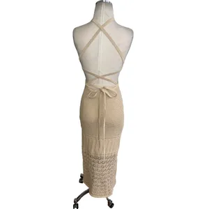 Significant Other Abby Knit Dress in Biscuit 4 Womens Bodycon Midi Cocktail thumbnail 6