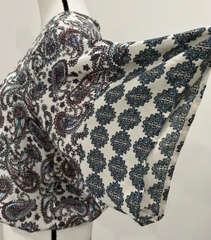 OLM Paisley Surplice Blouse Multiple Size M thumbnail 3