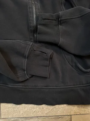 Scuba Oversized 1/2 Zip Hoodie in Black thumbnail 10