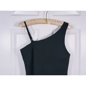 Abercrombie & Fitch One Shoulder Traveler Mini Dress Size M Tall Black Going Out thumbnail 5