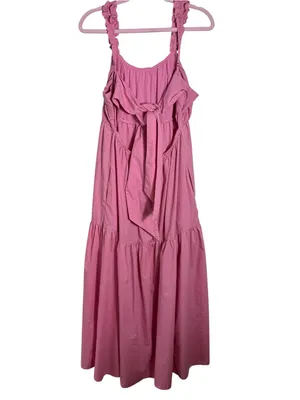 Abercrombie & Fitch Pink Open‎ Back Maxi Dress XLP Petite thumbnail 3