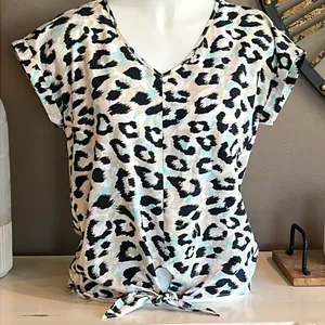 JUICY COUTURE Leopard Print Top Size Medium thumbnail 1