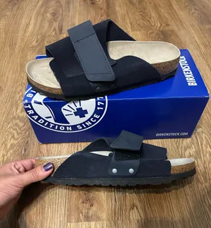 BIRKENSTOCK Kyoto black leather sandals slippers shoes women’s eur 39 new thumbnail 6