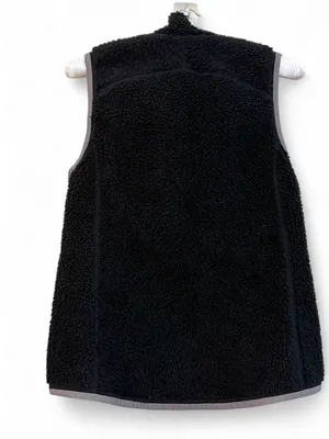 NWT L.L.Bean Women’s Mountain Mountain Pile Black Zip Up Fleece Vest Size S Reg thumbnail 10