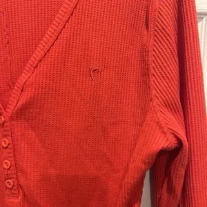 ZYIA Active Red Waffle Knit Henley Top Long Sleeve Thumbholes XL Active Thermal thumbnail 3