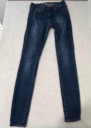 Articles of Society Women Dark Wash Skinny Jeans Size 25 Blue Stretch Denim thumbnail 1