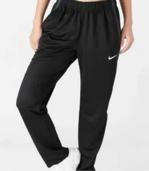 Nike Women's Mesh Stripe Black Athletic Training Pants thumbnail 1