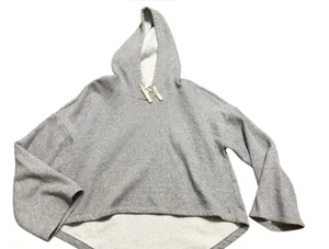 Fabletics Light Gray Women's Hoodie Hi‎ Low Hem Sz M thumbnail 1