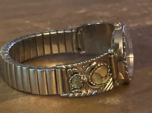 Vintage LA Express abalone shell watch Silver thumbnail 7