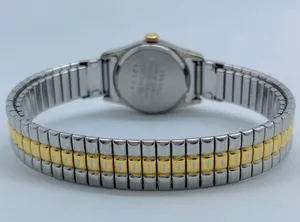 Pulsar 19mm womens Quartz analog watch silver gold tone V811-1690 6” w/battery thumbnail 4