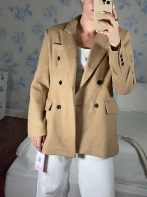 Avec Les Filles Camel Coat thumbnail 2