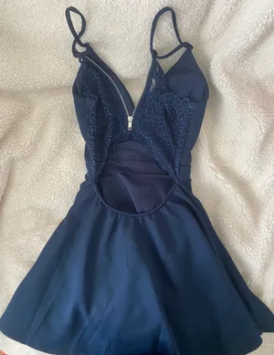 Honey and Rosie navy dress thumbnail 2