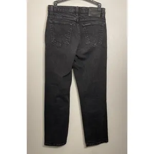 Harley-Davidson Straight Leg Jeans Womens 6P Black Denim Bar & Shield Logo thumbnail 5