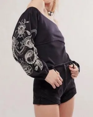 Free People Layla Off The Shoulder top. Size small thumbnail 1