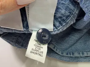 Lucky Brand 100% Cotton Light Blue Denim Short Sleeve Romper Size Medium thumbnail 9