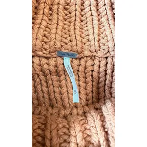 Free People Chunky Knit Turtleneck Sweater Rust Orange Small Cozy BoHo 3086 thumbnail 7