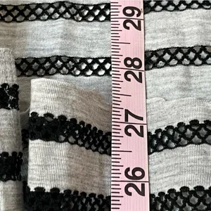 Calvin‎ Klein Swimwear Grey Black Striped Cold Shoulder Maxi Dress Cover Up L/XL thumbnail 6