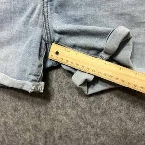 Levi's Jean‎ Shorts Size 30 Womens Mid Length Short Cuffed Mid Rise Blue Denim thumbnail 4