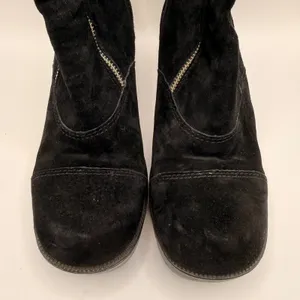 Harley-Davidson Amherst Womens Black Suede Side Zip Biker Boots 82017 Size 8.5 thumbnail 4
