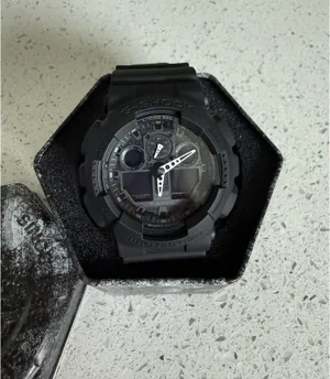 G-Shock Casio Black Resin Strap Digital Analog Men’s Watch | GA100-1A1 thumbnail 4