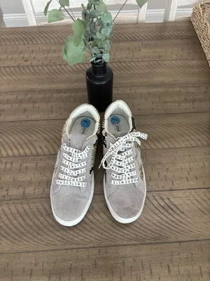 Steve Madden Women's Snake Print Sneakers - Gray and Cream thumbnail 3