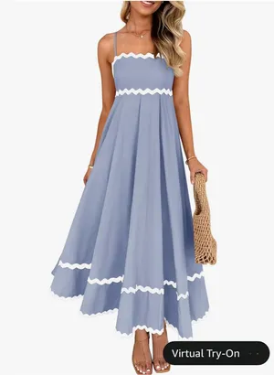 Amazon Maxi Blue Dress thumbnail 1