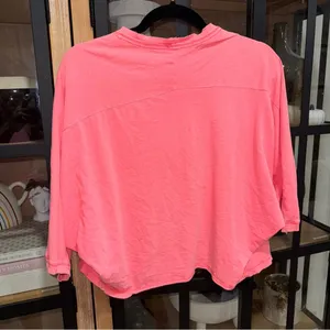Aerie Summer House Slouchy Oversized T-Shirt cropped tee raglan tropadelic neon thumbnail 8