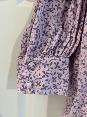 A New Day Lilac Floral Tiered Midi Dress Size S thumbnail 10