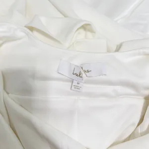 Lulus Loving Fate White Bow Square Neck Backless Maxi Dress size M thumbnail 7