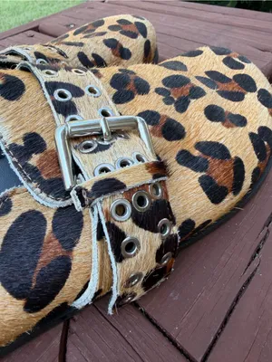 ALOHAS Halia Leopard Print Buckle Mules Clogs EU 41 US 10.5 $220 thumbnail 9