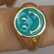 Etsy Smiley Face Ring thumbnail 2