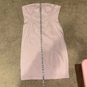 Anthropologie Side Slit strapless Dress Hibiscus Hint‎ pink NWT size XL thumbnail 7