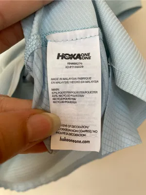 HOKA Women’s Performance Short Sleeve Top T-Shirt Light Blue Sz XL thumbnail 14