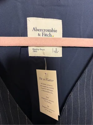 Abercrombie & Fitch Pinstripe Midi Sleeveless Dress NWT Small thumbnail 9