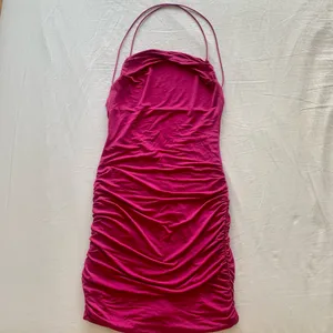 Tiger Mist Sexy Magenta Ruched Mini Dress- S thumbnail 3