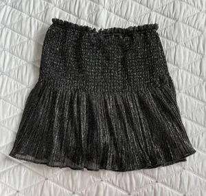 Zara New Black Shinny Skirt Small thumbnail 1