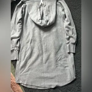 Nashville Gray Hooded Sweatshirt Dress, Medium thumbnail 4