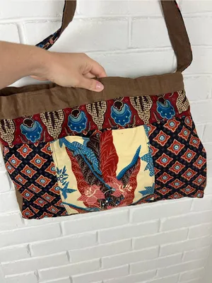 Handmade Vintage Boho Print Cloth Bag thumbnail 6