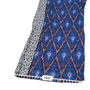 Anthropologie Value Blue Aztec Printed Wide Leg Pull On Pants‎ Sz M thumbnail 14