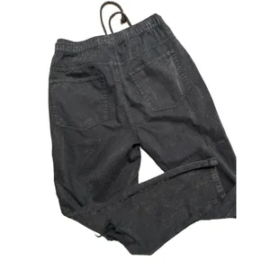 Aerie Acid Washed Joggers Distressed Charcoal w/ drawstring, Small NWOT (E9) thumbnail 10