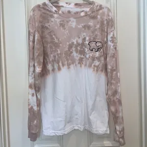 Ivory Ella long sleeve tie- dyed T-shirt thumbnail 6