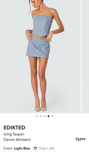 Edikted matching corset and mini skirt  thumbnail 2