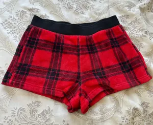 PINK - Victoria's Secret Plaid Pajama Shorts thumbnail 1