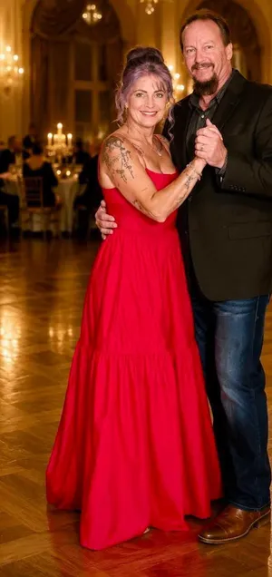Commence Red Solid Backless Long Dress size XS  NWT thumbnail 1