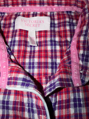Victoria's Secret Red, Purple & White Plaid Sleep Top&Pants Pj’s Size-S thumbnail 2
