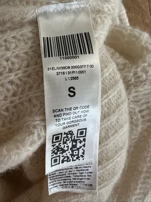 120% Lino Cream Alpaca Cashmere Silk Polo Sweater Italy S thumbnail 6