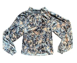 Free People Go Get ‘Em Tiger Print Velvet Top Size Small thumbnail 3