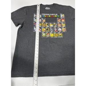 Super Mario Periodic Table Graphic T-Shirt Short Sleeve Tee Size L Casual Gamer thumbnail 7