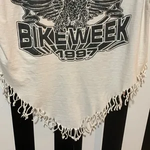 Rare Custom Fringe 1997 Daytona Bike Week Bald Eagle Vintage Cotton Tee Shirt thumbnail 11