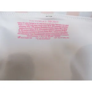 Victoria’s Secret PINK Iconic Stripes Cheeky Bikini Bottoms Pink White | Size L thumbnail 4